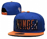 Oklahoma City Thunder Team Logo Adjustable Hat YD (1)